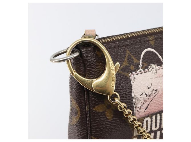 LOUIS VUITTON Monogram Bag print Mini Pochette Pouch M60245 LV Auth 206276M Monograma - vista 9