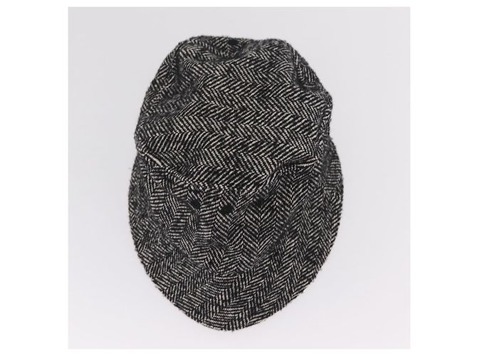 Valentino Bucket Hat Wool Black White Auth BA16214V - view 6