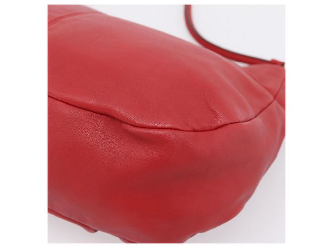 Borsa a tracolla Salvatore Ferragamo Vala in pelle rossa e oro autentica 206910A Rosso D'oro - vista 15
