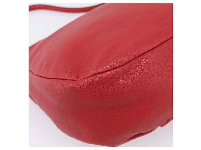 Borsa a tracolla Salvatore Ferragamo Vala in pelle rossa e oro autentica 206910A Rosso D'oro - vista 16