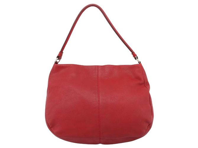 Borsa a tracolla Salvatore Ferragamo Vala in pelle rossa e oro autentica 206910A Rosso D'oro - vista 2