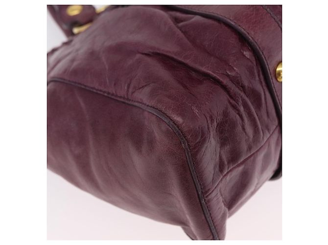 Borsa a mano Miu Miu in pelle 2way viola e oro autentica 167734M D'oro Porpora - vista 18