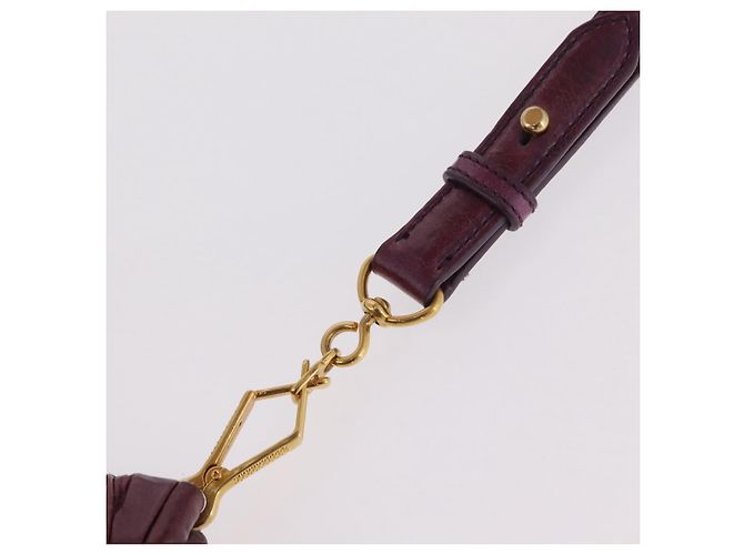 Borsa a mano Miu Miu in pelle 2way viola e oro autentica 167734M D'oro Porpora - vista 9