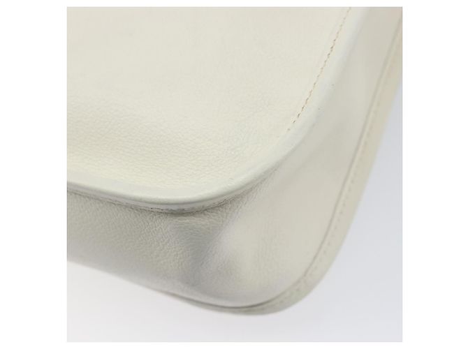 Hermès Bolsa de ombro HERMES Vespa em couro branco e ouro Auth bs37490A Dourado - vista 17