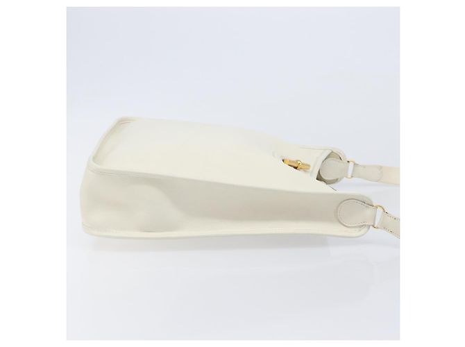 Hermès Bolsa de ombro HERMES Vespa em couro branco e ouro Auth bs37490A Dourado - vista 3