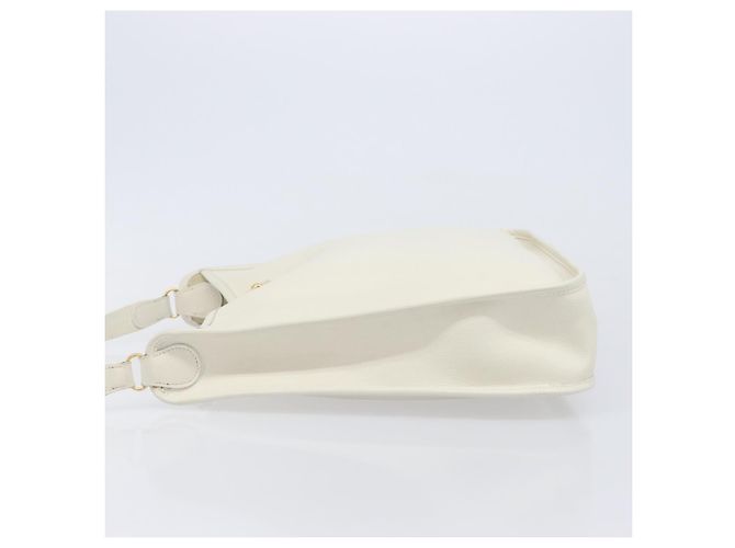 Hermès Bolsa de ombro HERMES Vespa em couro branco e ouro Auth bs37490A Dourado - vista 4