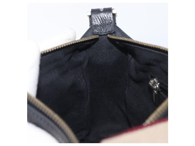 Borsa a Tracolla BURBERRY Pelle Nero Argento Auth 206738A - vista 20
