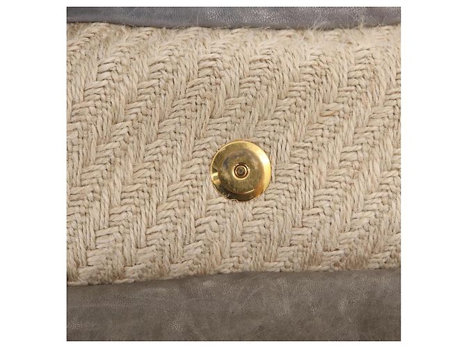 Bolso de mano Miu Miu de piel 2way Gris Oro Auth 167708A Castaño Dorado - vista 23
