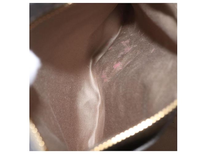 Bolso de mano Miu Miu de piel 2way Gris Oro Auth 167708A Castaño Dorado - vista 28