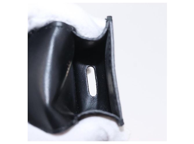 Borsa a tracolla per telefono Miu Miu in pelle nera e oro Auth 167733A Nero D'oro - vista 28