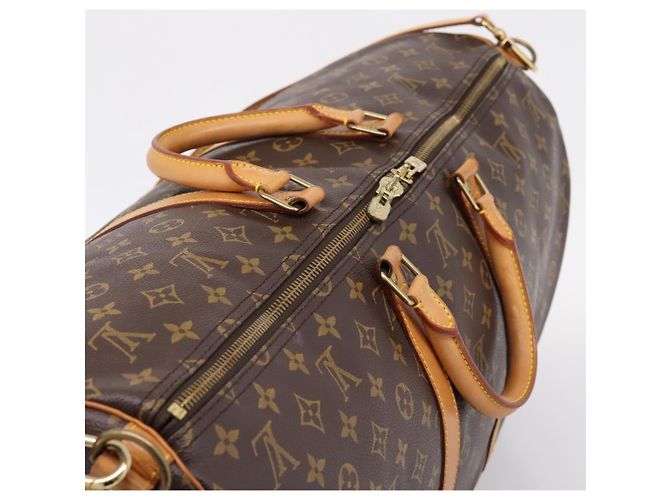 LOUIS VUITTON Monogram Keepall Bandouliere55 Boston Bag M41414 LV Auth 203124A Monogramme - vue 6
