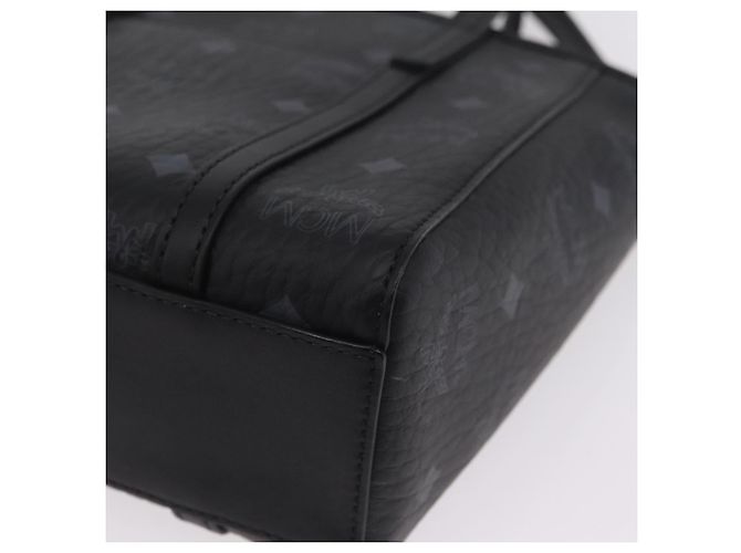Bolso MCM Vicetos Logogram PVC Leather 2way LOONEY TUNES Black Silver Auth 202523M Negro Plata - vista 20