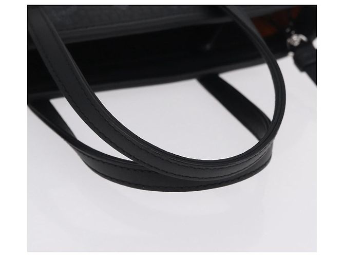 Bolso MCM Vicetos Logogram PVC Leather 2way LOONEY TUNES Black Silver Auth 202523M Negro Plata - vista 7