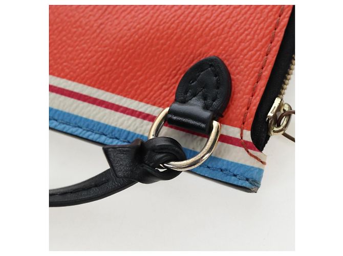 Sac LOUIS VUITTON Monogram game Neverfull MM Multicolor M57462 LV Auth 206917SAM Blanc Multicolore - vue 28