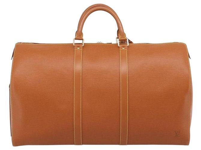 LOUIS VUITTON Epi Keepall 50 Boston Bag Zipangu Gold M42968 LV Auth am12739V - vista 2