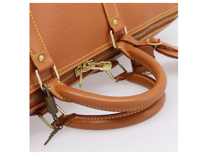 LOUIS VUITTON Epi Keepall 50 Boston Bag Zipangu Gold M42968 LV Auth am12739V - vista 7