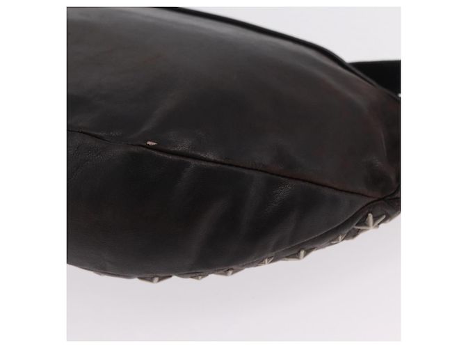 Bolsa de cintura Jimmy Choo em couro marrom prata autêntica bs37173 - vista 10