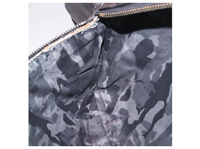 Bolsa de cintura Jimmy Choo em couro marrom prata autêntica bs37173 - vista 22
