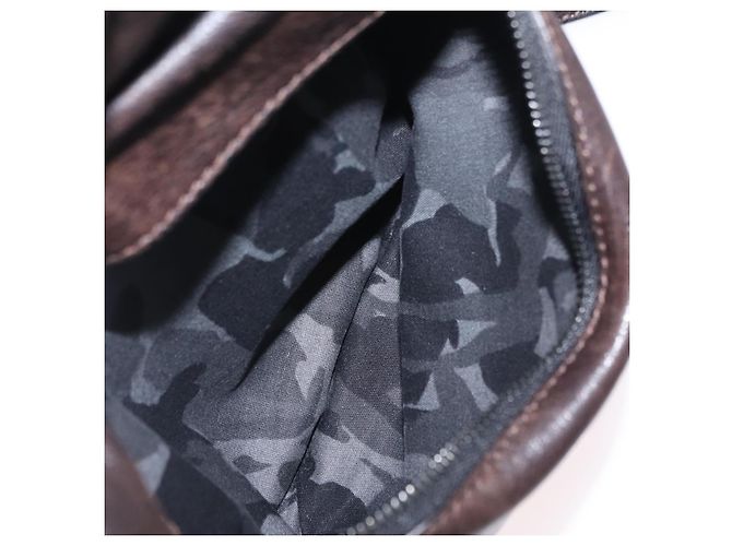 Bolsa de cintura Jimmy Choo em couro marrom prata autêntica bs37173 - vista 24