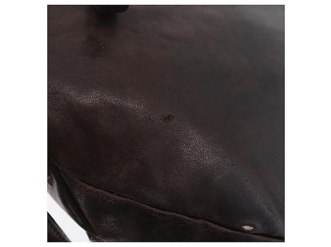 Bolsa de cintura Jimmy Choo em couro marrom prata autêntica bs37173 - vista 3