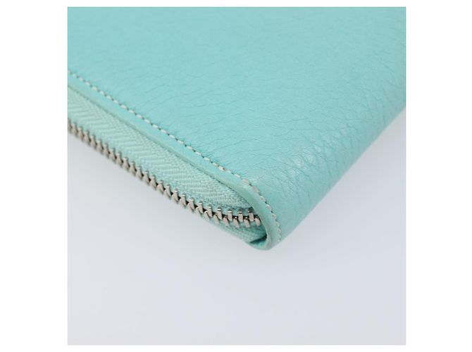 Tiffany & Co. Langbeutel aus Leder Blau Silber Auth 205507A - Ansicht 17