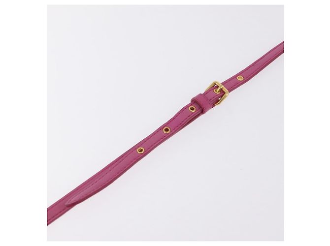 Borsa a spalla Miu Miu Matelassé in pelle rosa tono oro Auth 207581V - vista 10