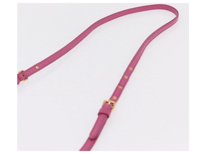 Borsa a spalla Miu Miu Matelassé in pelle rosa tono oro Auth 207581V - vista 14