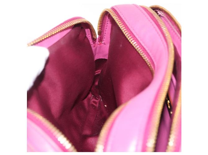 Borsa a spalla Miu Miu Matelassé in pelle rosa tono oro Auth 207581V - vista 25