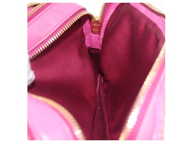 Borsa a spalla Miu Miu Matelassé in pelle rosa tono oro Auth 207581V - vista 26