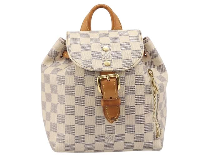 Mochila LOUIS VUITTON Damier Azur Speron BB N44026 LV Auth 205089 - vista 13