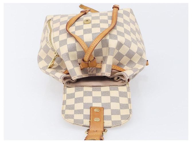 Mochila LOUIS VUITTON Damier Azur Speron BB N44026 LV Auth 205089 - vista 26