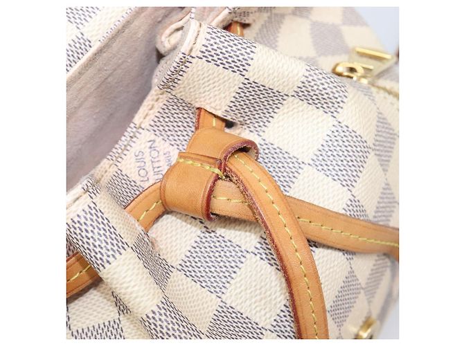 Mochila LOUIS VUITTON Damier Azur Speron BB N44026 LV Auth 205089 - vista 27
