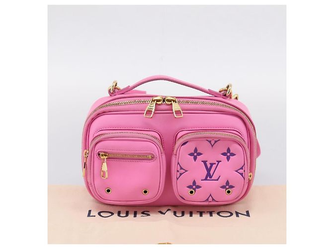 LOUIS VUITTON Borsa Cross Body Utility Pelle di vitello Pink M59244 LV Auth 206460V Rosa - vista 12