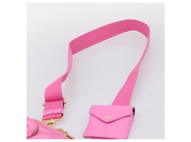 LOUIS VUITTON Borsa Cross Body Utility Pelle di vitello Pink M59244 LV Auth 206460V Rosa - vista 14