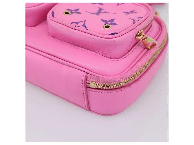 LOUIS VUITTON Borsa Cross Body Utility Pelle di vitello Pink M59244 LV Auth 206460V Rosa - vista 15