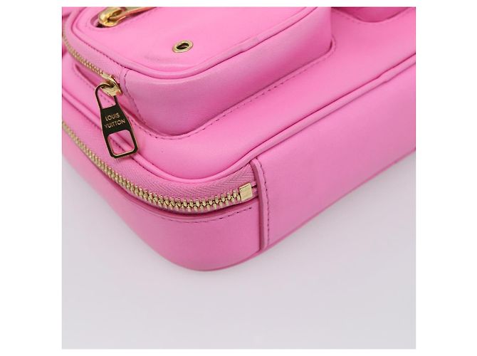 LOUIS VUITTON Borsa Cross Body Utility Pelle di vitello Pink M59244 LV Auth 206460V Rosa - vista 16