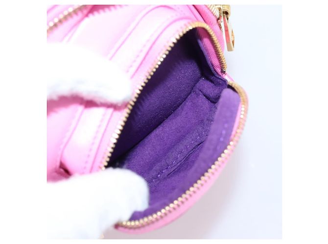 LOUIS VUITTON Borsa Cross Body Utility Pelle di vitello Pink M59244 LV Auth 206460V Rosa - vista 27