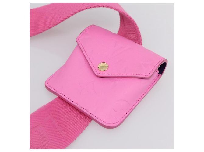 LOUIS VUITTON Borsa Cross Body Utility Pelle di vitello Pink M59244 LV Auth 206460V Rosa - vista 28