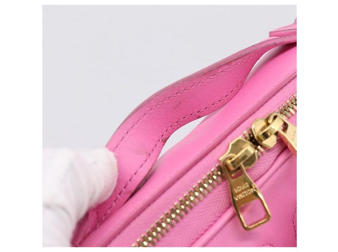 LOUIS VUITTON Borsa Cross Body Utility Pelle di vitello Pink M59244 LV Auth 206460V Rosa - vista 8