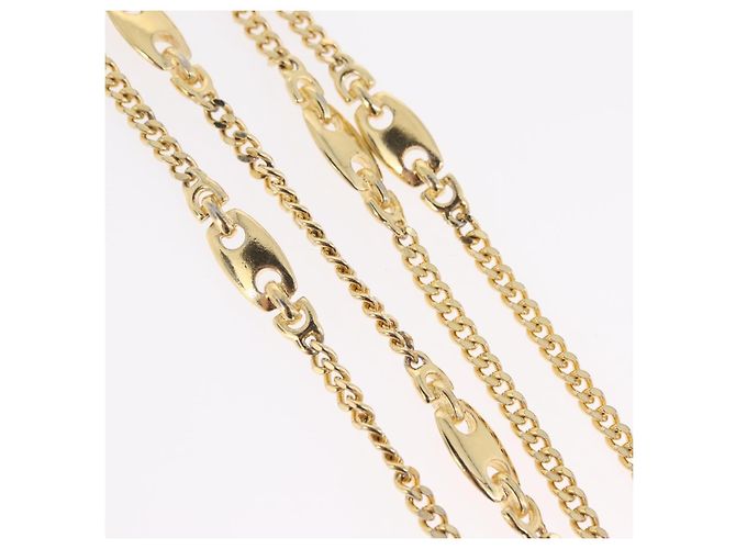 Collana Christian Dior Metal Gold Tone Auth ka6501 - vista 5