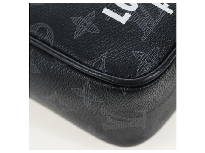 LOUIS VUITTON Monogram Eclipse DanubePM Shoulder Bag M43677 LV Auth 206267SAM Monogramma - vista 15