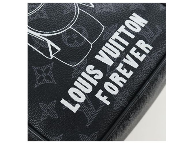 LOUIS VUITTON Monogram Eclipse DanubePM Shoulder Bag M43677 LV Auth 206267SAM Monogramma - vista 19