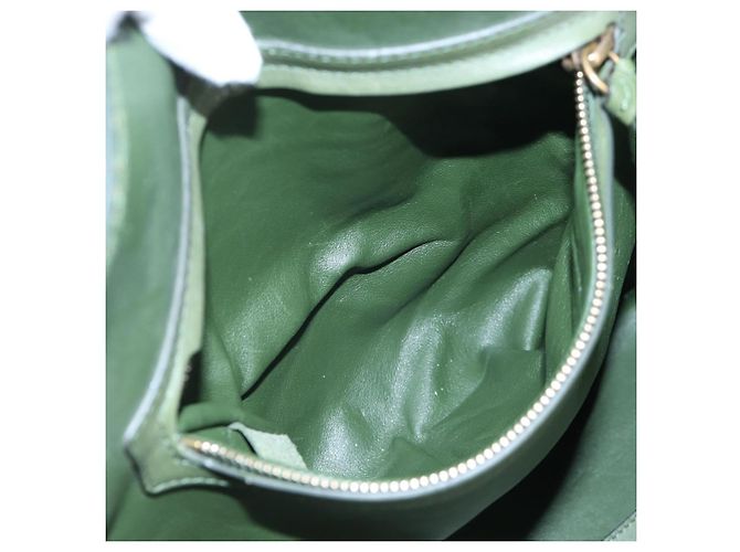 Céline CELINE Luggage Phantom Handtasche aus Wildleder Grün Gold Auth ep16178V Golden - Ansicht 25