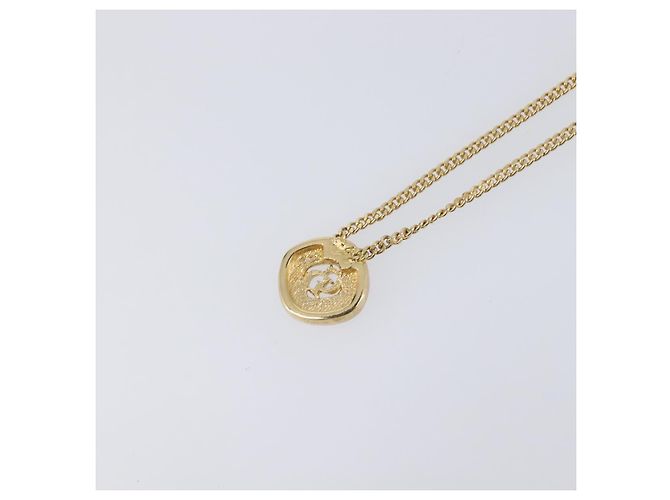 Collana Christian Dior metallo Gold Auth 205462 D'oro - vista 10