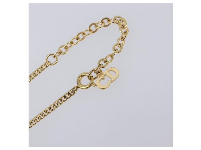 Collana Christian Dior metallo Gold Auth 205462 D'oro - vista 15