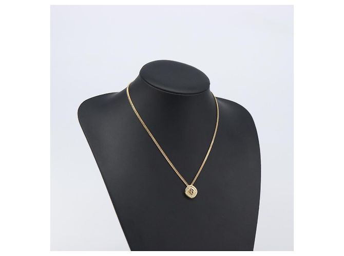 Collana Christian Dior metallo Gold Auth 205462 D'oro - vista 16