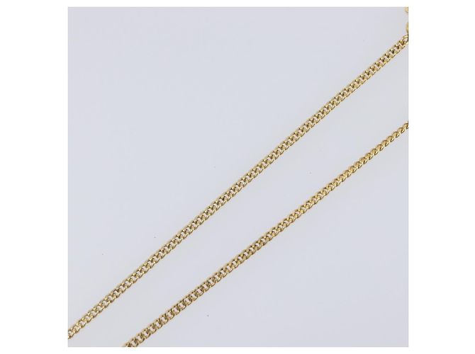 Collana Christian Dior metallo Gold Auth 205462 D'oro - vista 6