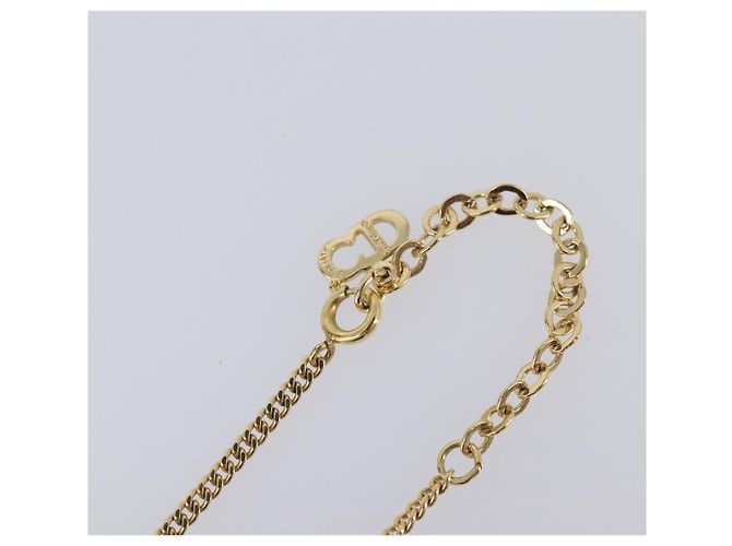 Collana Christian Dior metallo Gold Auth 205462 D'oro - vista 8