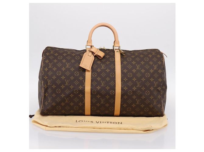 LOUIS VUITTON Monogram Keepall 55 Boston Bag M41424 LV Auth 206444SM Monogramm - Ansicht 12