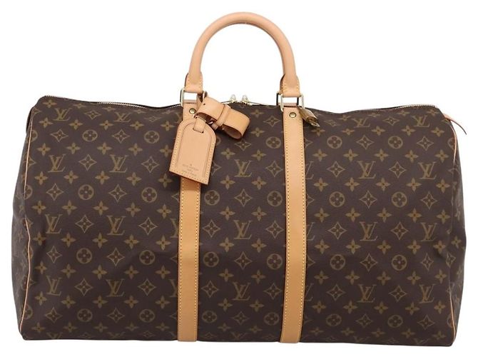 LOUIS VUITTON Monogram Keepall 55 Boston Bag M41424 LV Auth 206444SM Monogramm - Ansicht 13